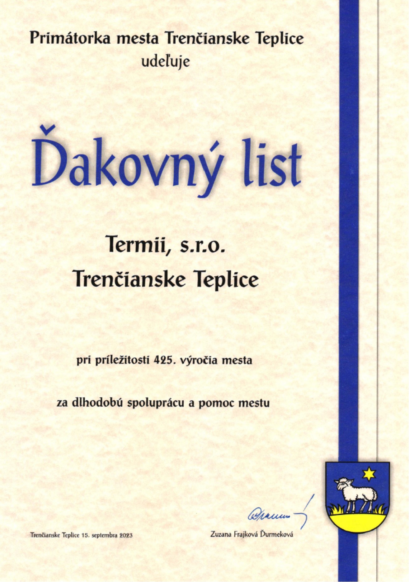 dakovny list