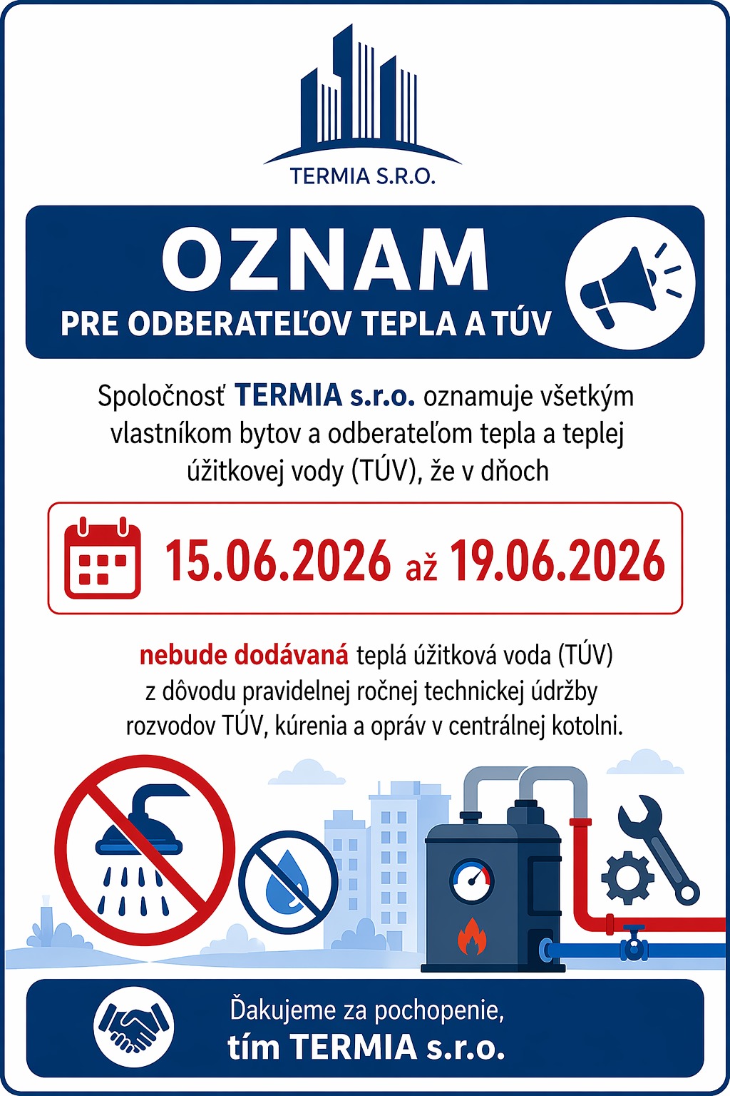 odstavka TUV